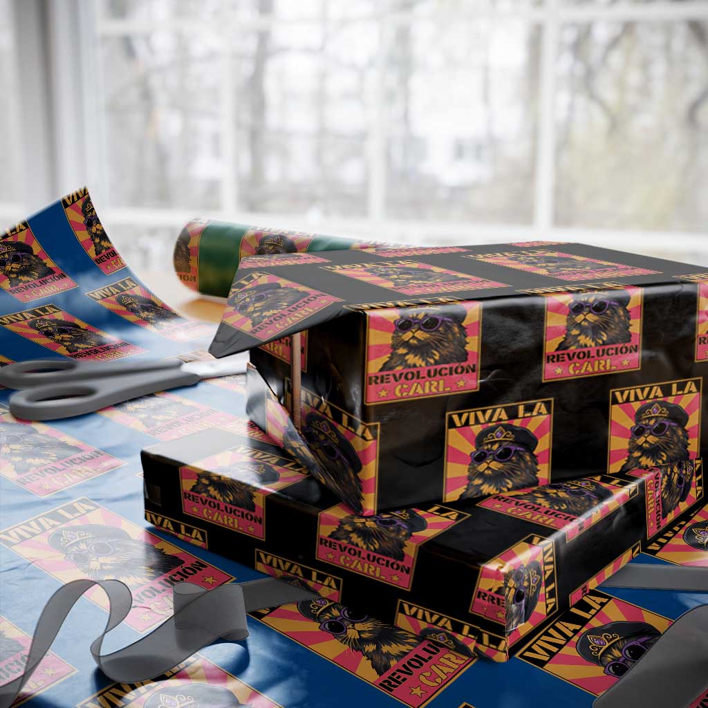 Viva La Revolucion Carl Wrapping Paper Roll Funny Princess Cat Donut Meme