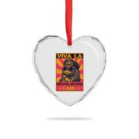 Viva La Revolucion Carl Heart Crystal Glass Ornament Funny Princess Cat Donut Meme