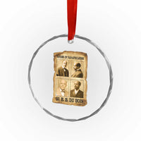 W E B Du Bois Crystal Glass Ornament African American History Gift