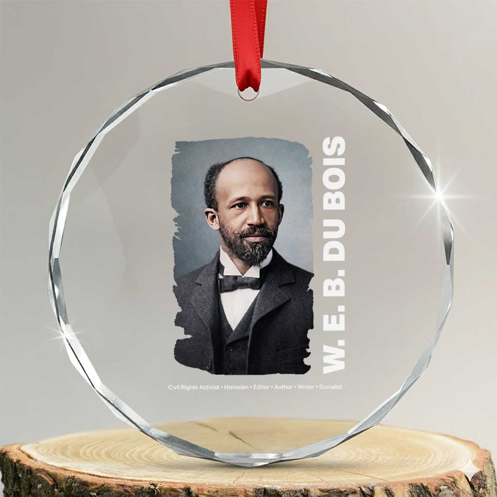 W E B Du Bois Crystal Glass Ornament Black Thought Leader And Intellectual Legacy