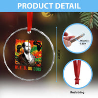 W E B Du Bois Crystal Glass Ornament Civil Rights Leader Gift