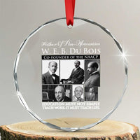 W E B Du Bois Crystal Glass Ornament Education Must Teach Life Quote