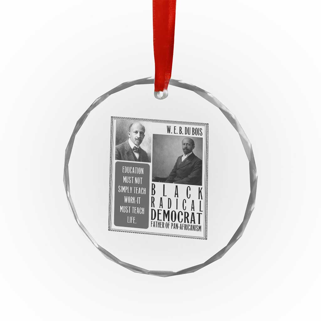 W E B Du Bois Crystal Glass Ornament Pan Africanism Intellectual Leader