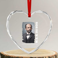 W E B Du Bois Heart Crystal Glass Ornament Black Thought Leader And Intellectual Legacy