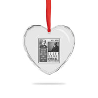 W E B Du Bois Heart Crystal Glass Ornament Pan Africanism Intellectual Leader