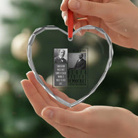 W E B Du Bois Heart Crystal Glass Ornament Pan Africanism Intellectual Leader
