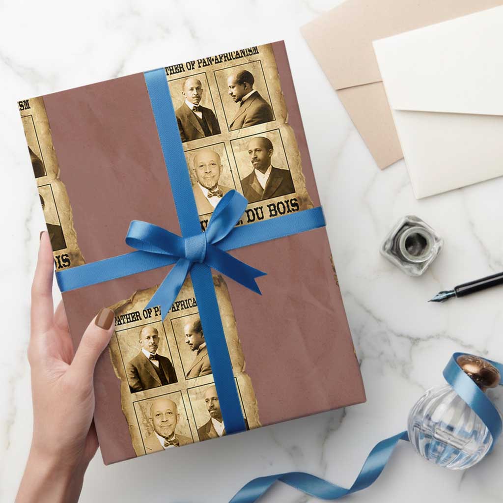W E B Du Bois Wrapping Paper Roll African American History Gift