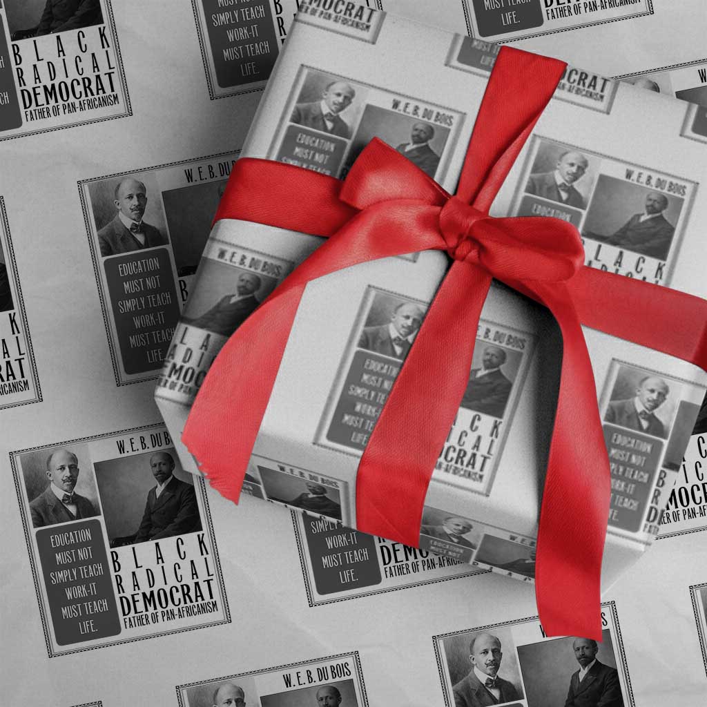 W E B Du Bois Wrapping Paper Roll Pan Africanism Intellectual Leader