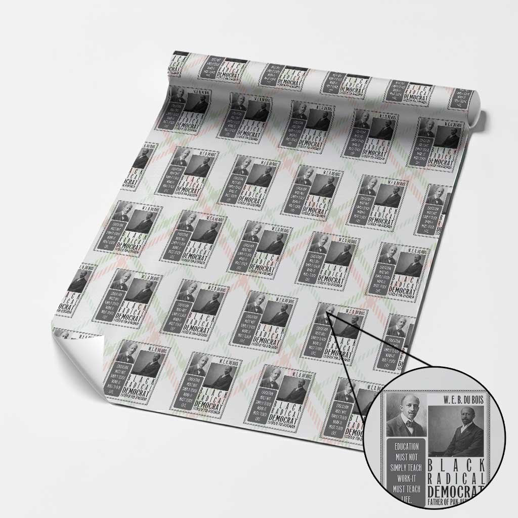 W E B Du Bois Wrapping Paper Roll Pan Africanism Intellectual Leader