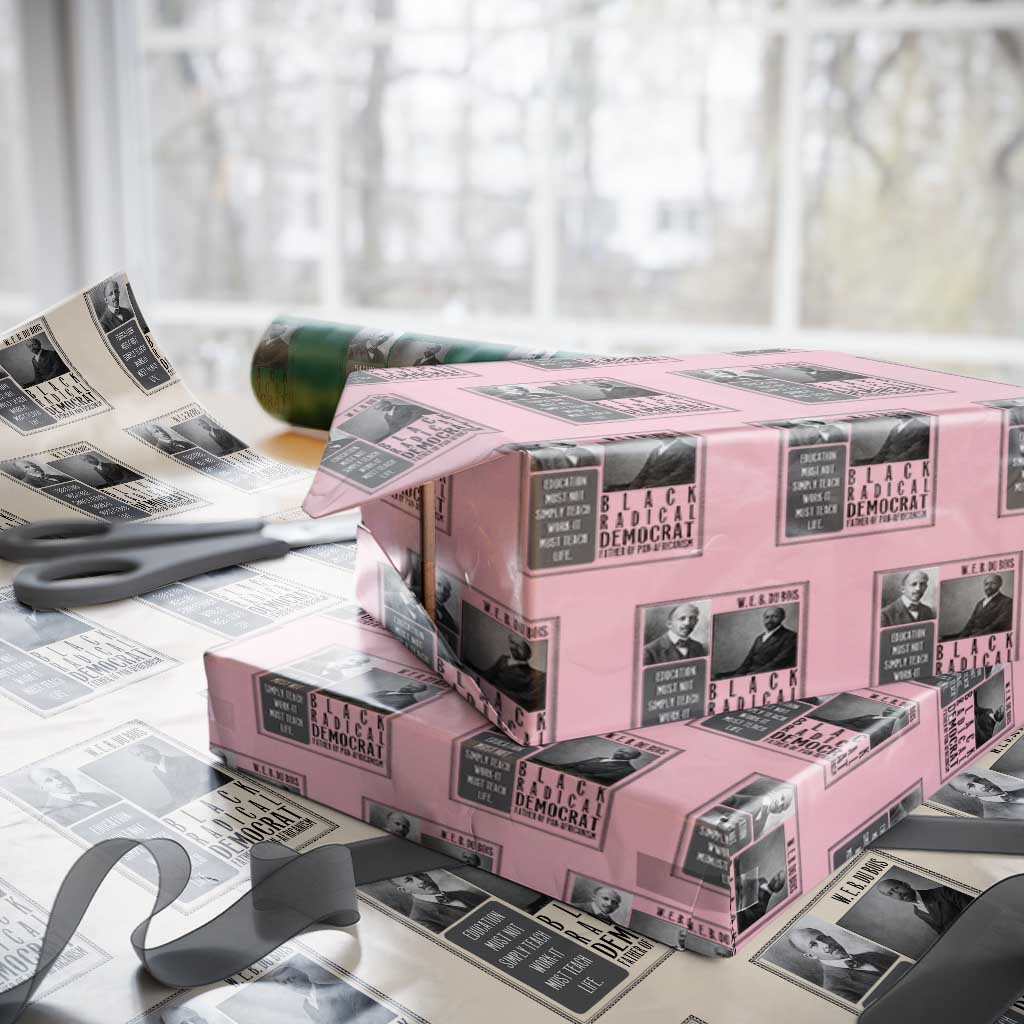 W E B Du Bois Wrapping Paper Roll Pan Africanism Intellectual Leader