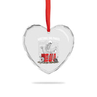 Waiting On Parts Skeleton Mechanic Heart Crystal Glass Ornament Funny Sarcastic Auto Garage Repair Tech