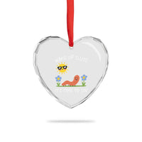 Wake Up Sluts Its Time To Sin Heart Crystal Glass Ornament Funny Worm Meme - Wonder Print Shop
