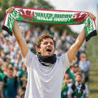 Wales Rugby Ruffneck Scarf Go Red Dragons