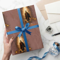 Walk for Peace Lantern Path Wrapping Paper Roll Monk and Aloka the Dog Spiritual Journey
