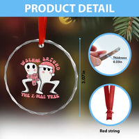Walkin Around The Xmas Tree Crystal Glass Ornament Fresno Nightcrawler Cryptid Christmas Gift - Wonder Print Shop