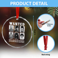Wanted Well Behaved Women Seldom Make History Crystal Glass Ornament Black Woman Leaders Black History Month