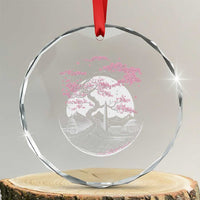 Washington DC Cherry Blossoms Monuments Memorials Japanese Style Crystal Glass Ornament