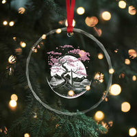 Washington DC Cherry Blossoms Monuments Memorials Japanese Style Crystal Glass Ornament