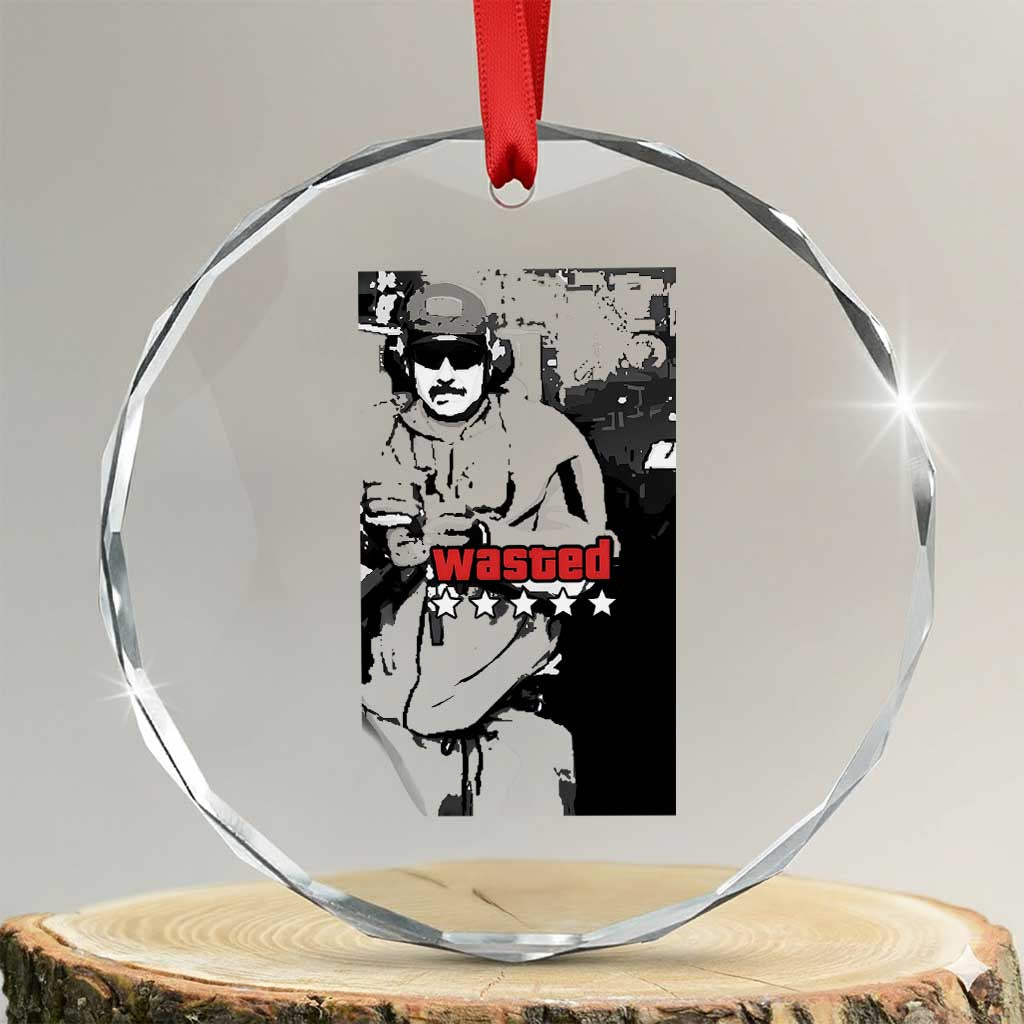 Wasted Maduro Meme Crystal Glass Ornament Dictator’s Downfall Political Satire GTA Style - Wonder Print Shop