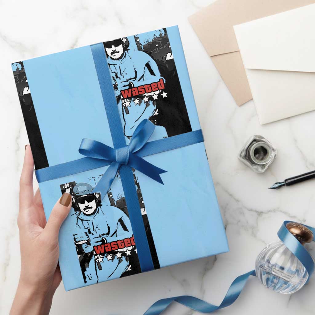 Wasted Maduro Meme Wrapping Paper Roll Dictator’s Downfall Political Satire GTA Style - Wonder Print Shop