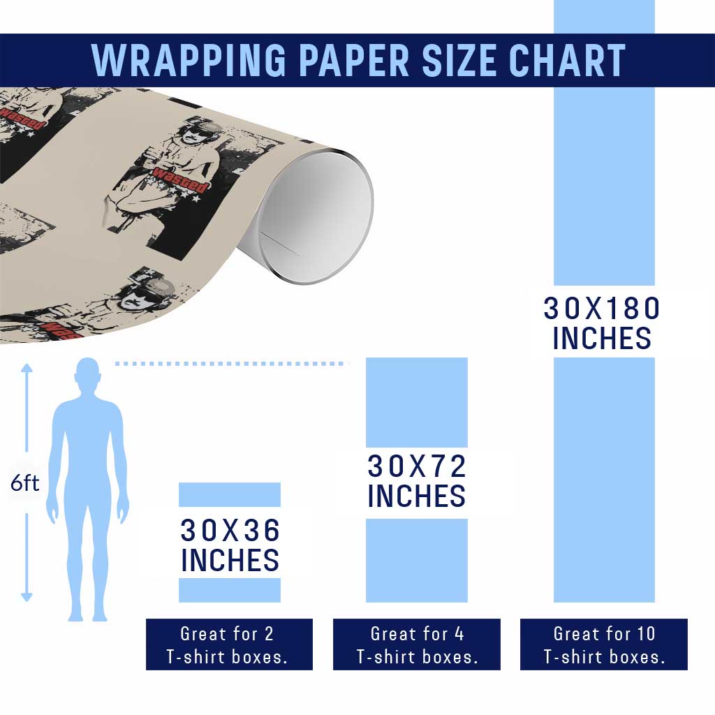 Wasted Maduro Meme Wrapping Paper Roll Dictator’s Downfall Political Satire GTA Style - Wonder Print Shop