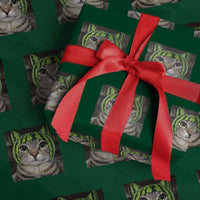 Watermelon Cat Silly Cat Meme Wrapping Paper Roll