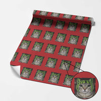 Watermelon Cat Silly Cat Meme Wrapping Paper Roll