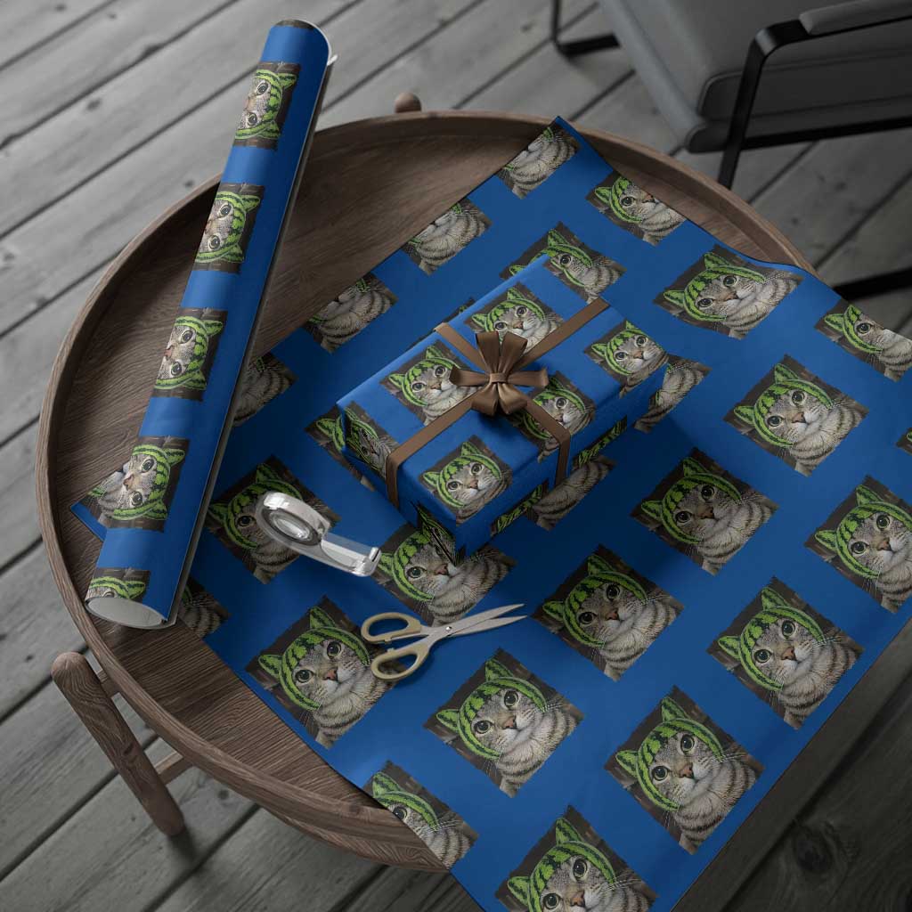 Watermelon Cat Silly Cat Meme Wrapping Paper Roll