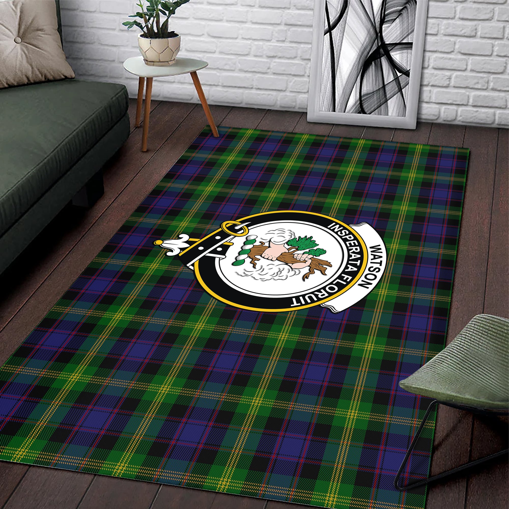 watson-clan-tartan-rug-family-crest-tartan-plaid-rug-clan-scotland-tartan-area-rug