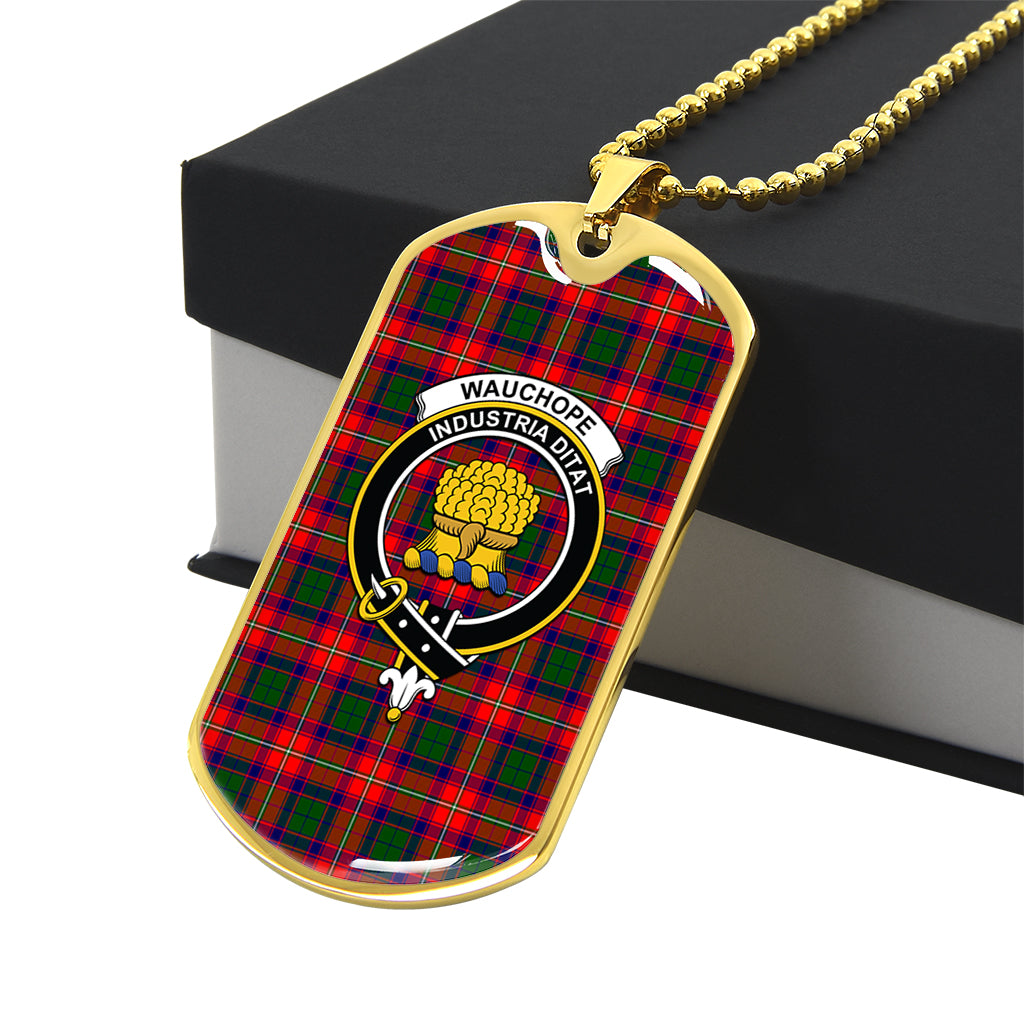 wauchope-tartan-family-crest-gold-military-chain-dog-tag