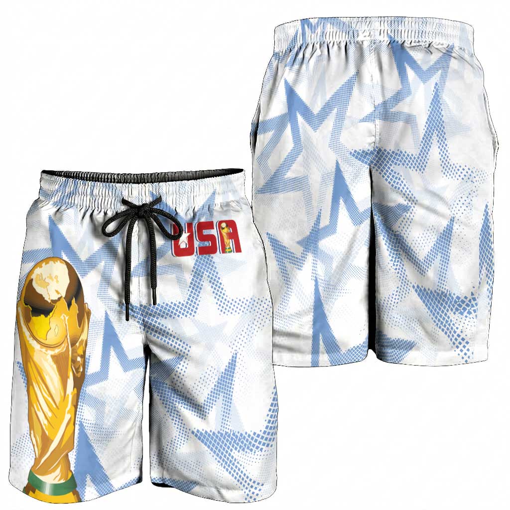 WC2026 USA Soccer Shorts for Men Rising Stars - Wonder Print Shop