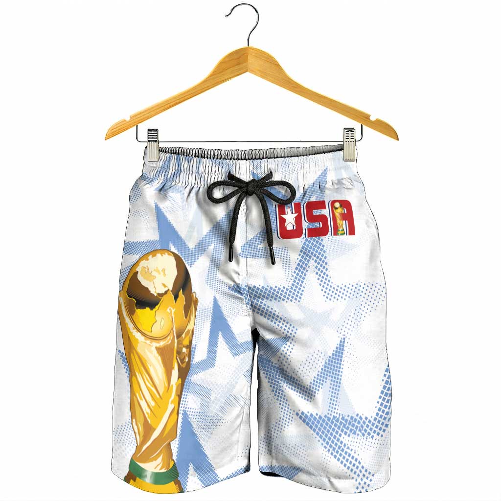 WC2026 USA Soccer Shorts for Men Rising Stars - Wonder Print Shop