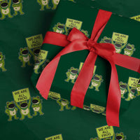We Are All Frog Wrapping Paper Roll Frogs Protest Together Strong - Wonder Print Shop