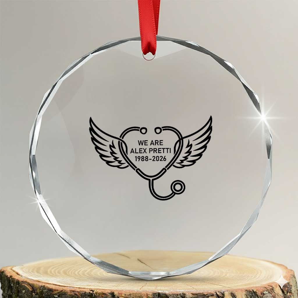 We Are All Pretti Good Crystal Glass Ornament We Are All Pretti Good