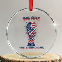 We Are Champions Crystal Glass Ornament USA Soccer Lover Gift