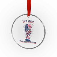 We Are Champions Crystal Glass Ornament USA Soccer Lover Gift