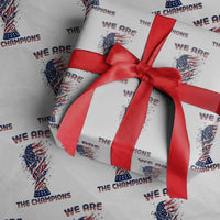 We Are Champions Wrapping Paper Roll USA Soccer Lover Gift