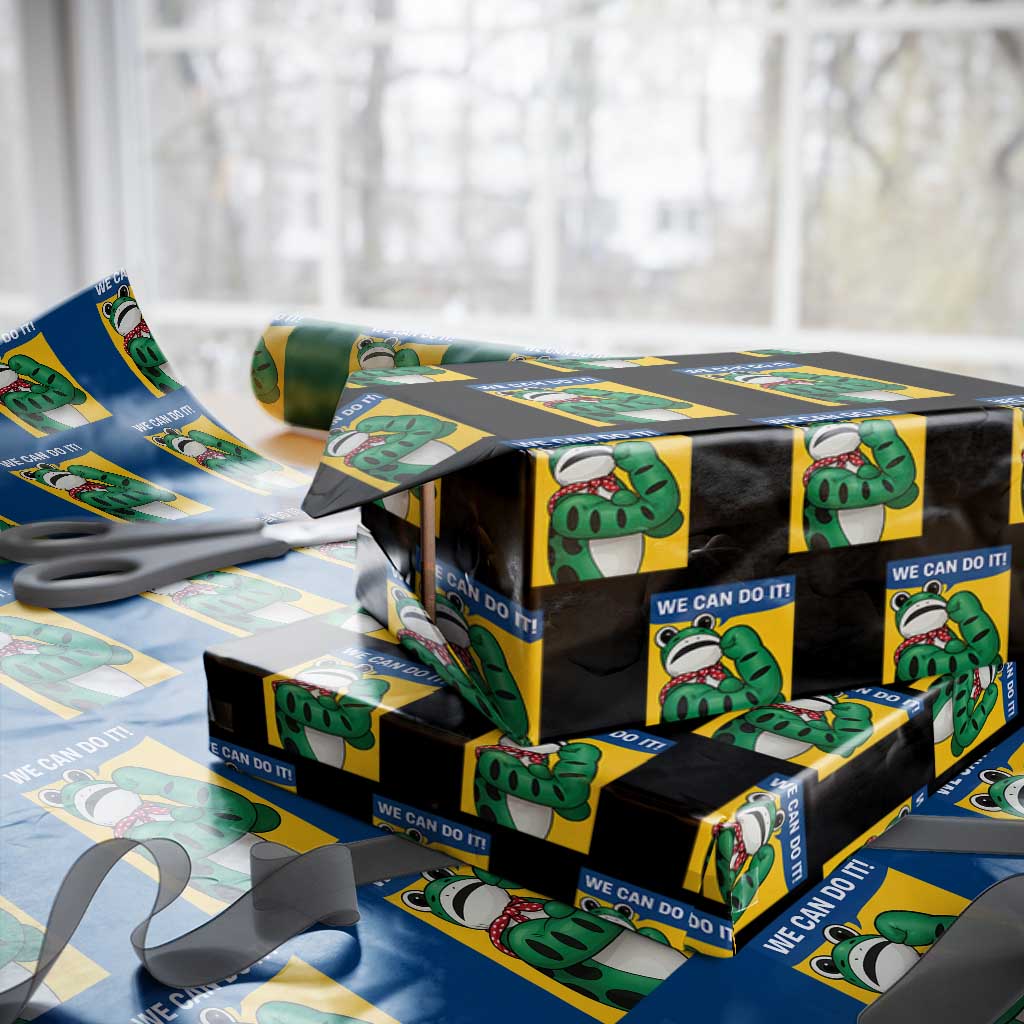We Can Do It Rosie Frog Wrapping Paper Roll Resist Protest Parody Feminist Retro Poster - Wonder Print Shop