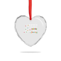 We Can Leave The Christmas Lights Up 'Till January Xmas Tree Heart Crystal Glass Ornament - Wonder Print Shop