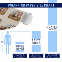 We Pride at Dawn Lesbian Cowgirl Wrapping Paper Roll Country Western Retro Graphic Pride Month