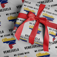 We Stand With Venezuela Wrapping Paper Roll Venezuelan Flag Unity Graphic - Wonder Print Shop