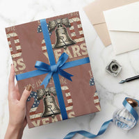 We The People 250 Years Liberty Bell Patriotic Wrapping Paper Roll American Semi-Quincentennial