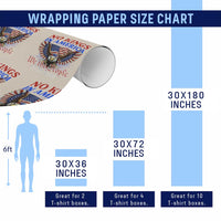 We The People No Kings In America Wrapping Paper Roll 250 Years America Anniversary Vintage American Flag