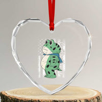 We The People Portland Frog Heart Crystal Glass Ornament Patriotic Protest American Flag - Wonder Print Shop