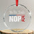 We The People Say Nope Crystal Glass Ornament Retro Patriotic No Kings Political Satire - Wonder Print Shop