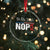 We The People Say Nope Crystal Glass Ornament Retro Patriotic No Kings Political Satire - Wonder Print Shop