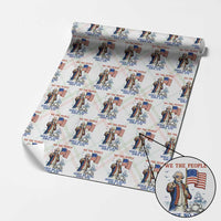 We The People Serve No Kings Wrapping Paper Roll Funny George Washington Protest