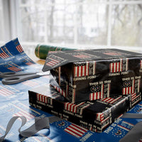 We the People Turning Point Wrapping Paper Roll Vintage American Flag and Freedom Patriotic Eagle - Wonder Print Shop