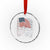 We the People US Flag Crystal Glass Ornament It Needs To Be Reread US Constitution - Wonder Print Shop