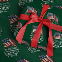 We the People US Flag Wrapping Paper Roll It Needs To Be Reread US Constitution - Wonder Print Shop